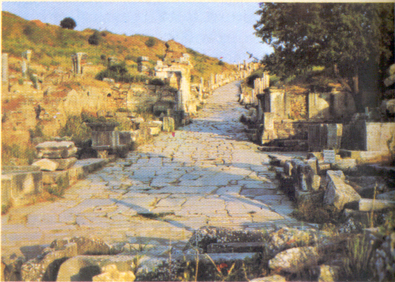 Photo of modern-day ruins of Ephasus
